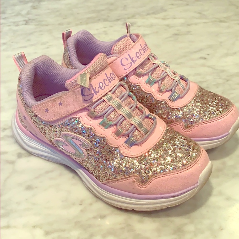 Sparkly pink shoes, size 13.5